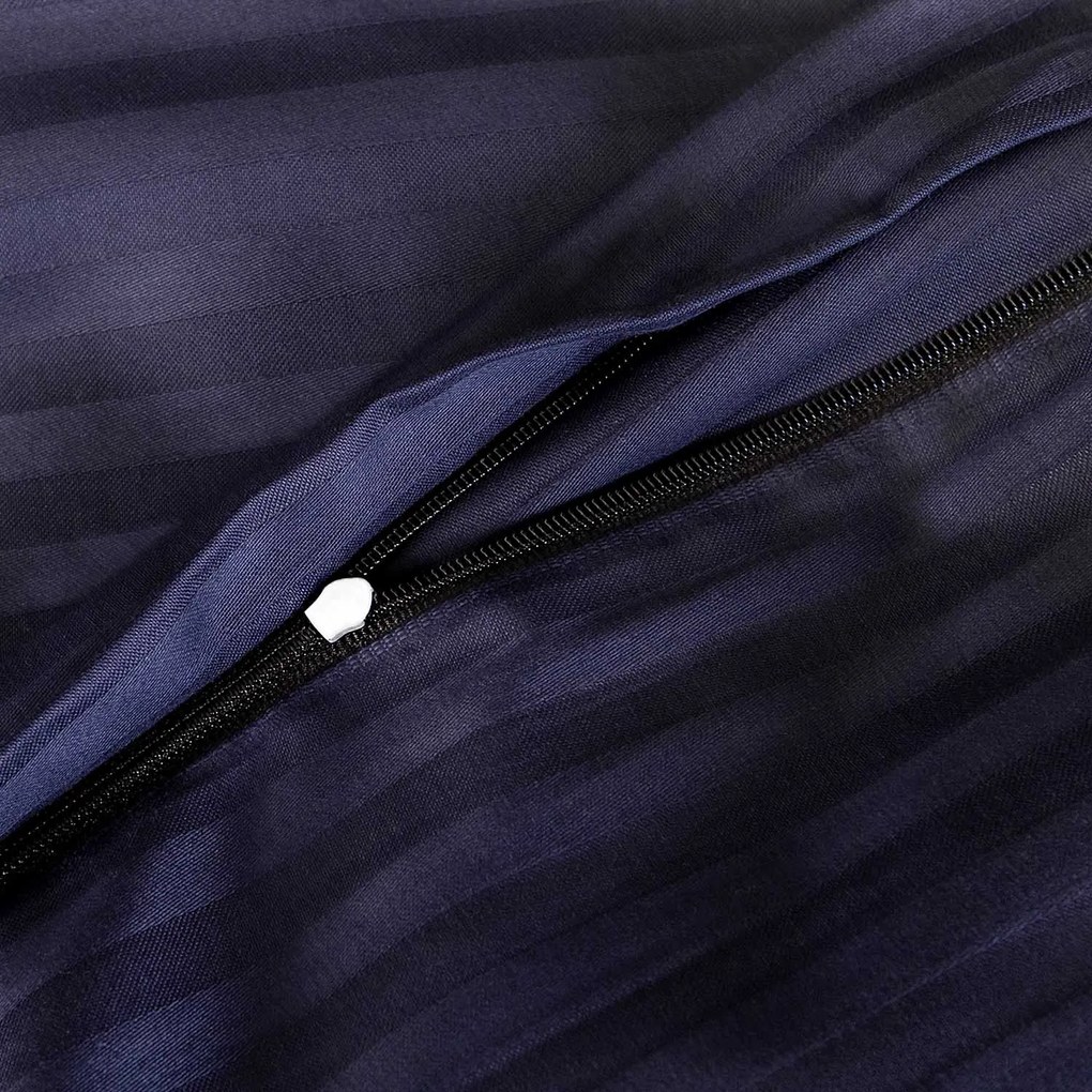 SATÉNOVÉ OBLIEČKY SATINLOVE EXCLUSIVE CIZGILI 160X200 CM, 2KS 70X80 CM TMAVOMODRÉ