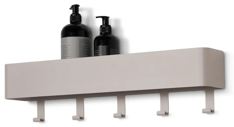 Taupe nástenná oceľová kúpeľňová polička Multi – Spinder Design