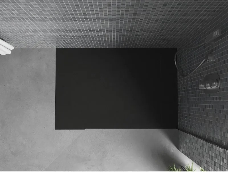 Mexen Otto, SMC obdĺžniková sprchová vanička 110 x 80 cm, čierna, 4N708011