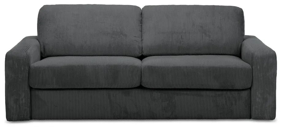 Tmavosivá menčestrová rozkladacia pohovka 195 cm Nona – Makamii