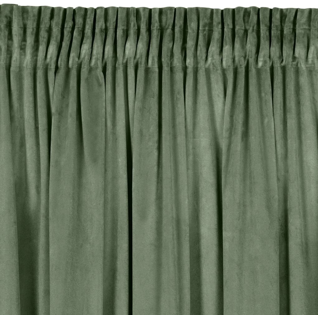 ZATEMŇOVACÍ ZÁVES NA PÁSKE MELANIE 140X270 CM OLIVOVÁ