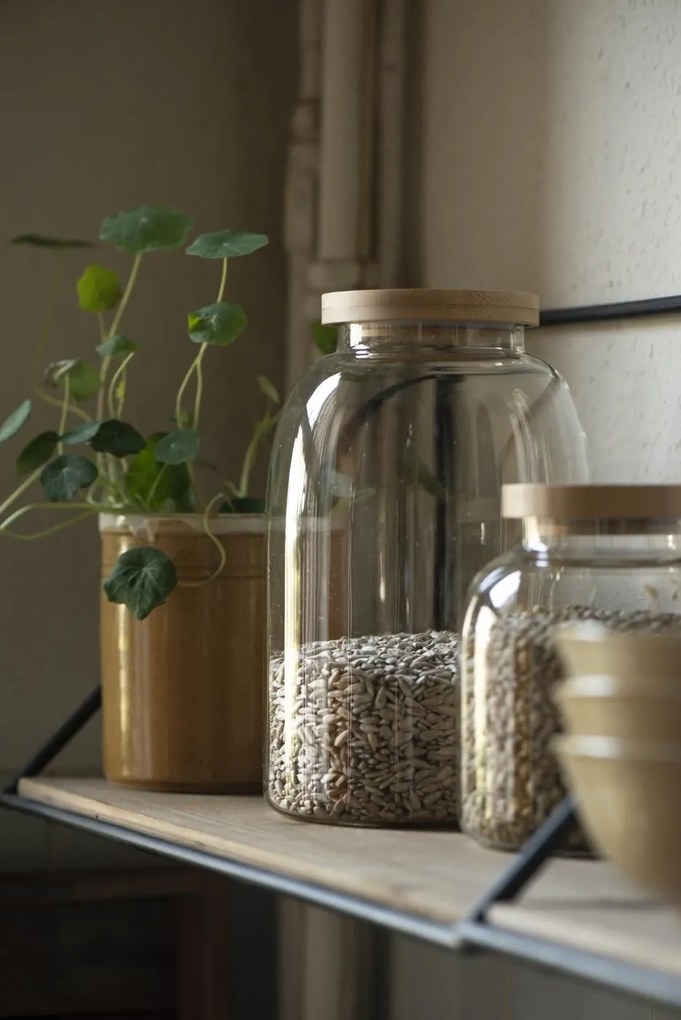 Ib Laursen Sklenená dóza s vekom Bamboo 3,1 l