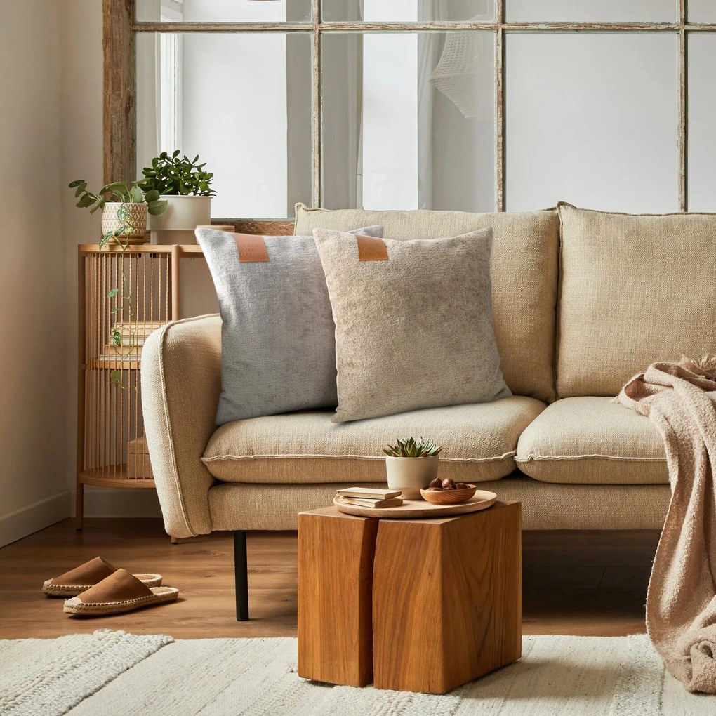 DEKORAČNÁ OBLIEČKA NA VANKÚŠ SZENIL 1 45X45 CM TEHLOVÁ