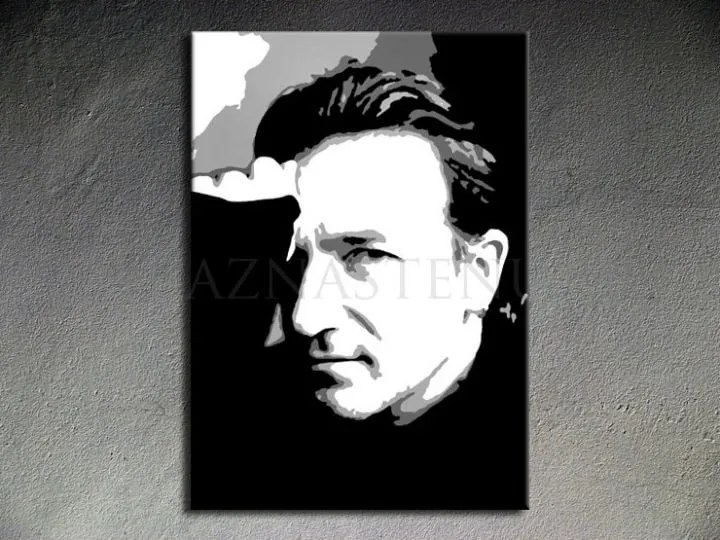 Ručne maľovaný POP Art obraz Bono-U2 | rôzne rozmery