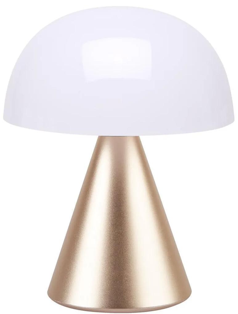 LED-lampa „Mina L Soft Gold", Ø 14, výš. 17 cm