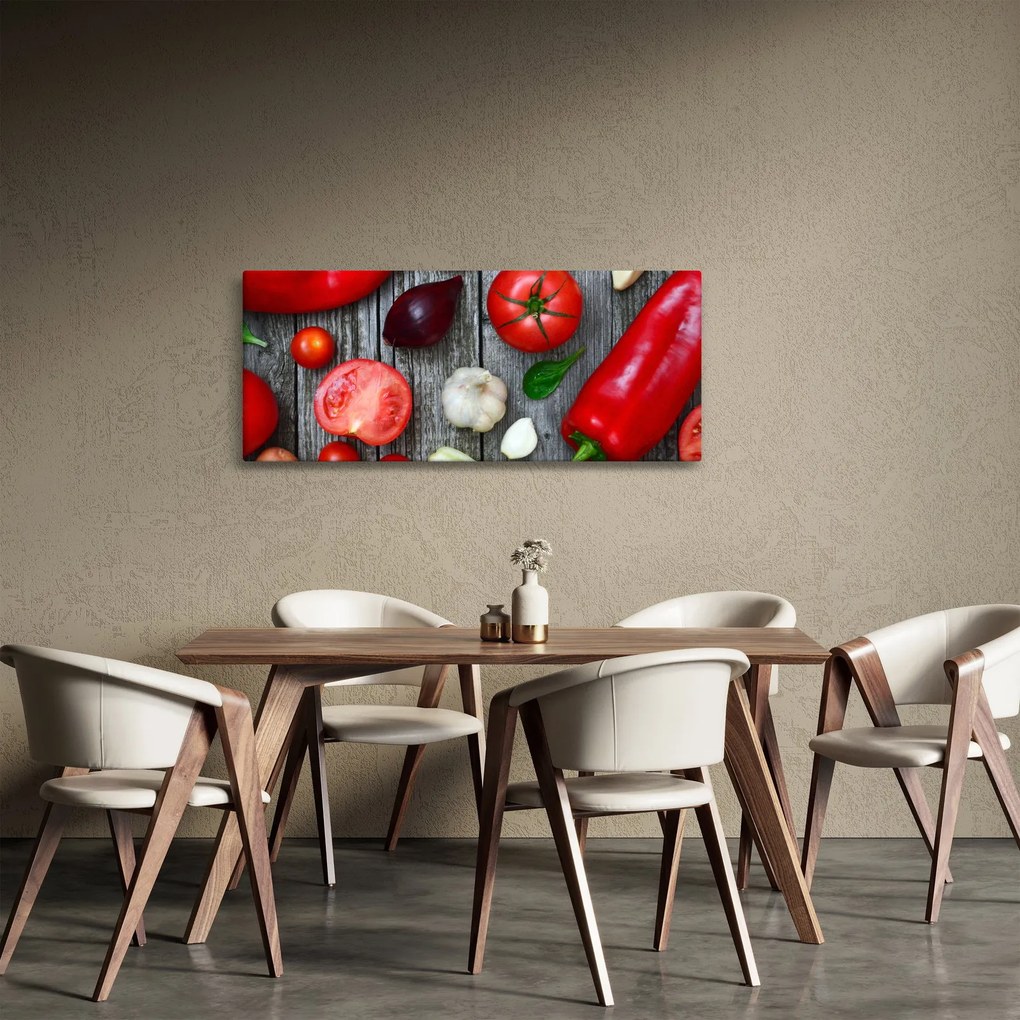 Obraz zeleniny (120x50 cm)