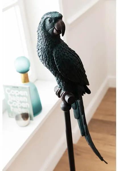 Parrot dekorácia modrozelená