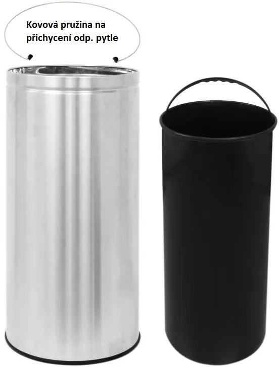 Bezdoteku Odpadkový kôš bezdotykový EFFECTIVE guľatý senzorový 50L