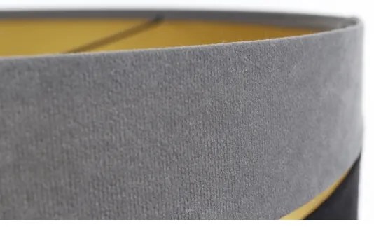 Luster na lanku SWING 1xE27/60W/230V čierna/šedá/zlatá