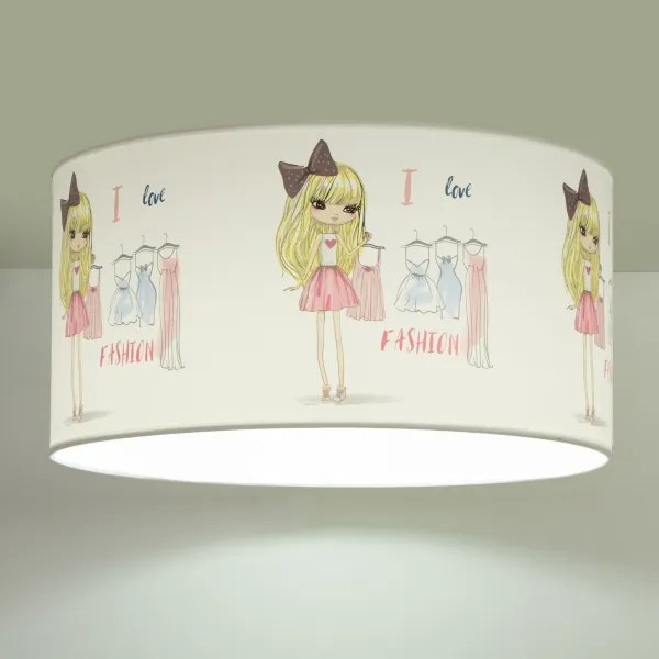 Detské stropné svietidlo GIRLS VIBES 1xE27/60W/230V priemer 40 cm Milujem módu