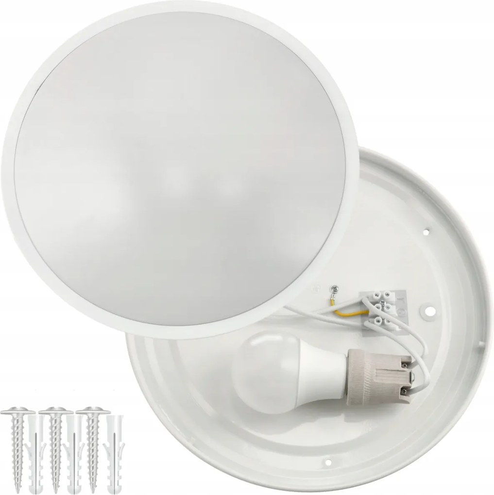 ECOLIGHT Okrúhle LED stropné svietidlo - 2xE27 - biele