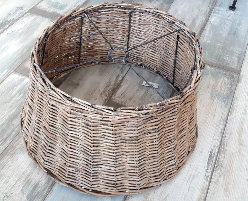 Ratanové tienidlo závesné - 56*29 cm / E27