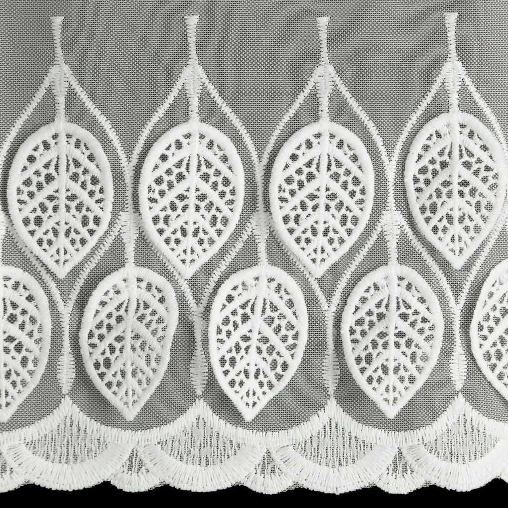 KRÁTKA ZÁCLONA NA PÁSKE NIRA 150X40 CM KRÉMOVÁ