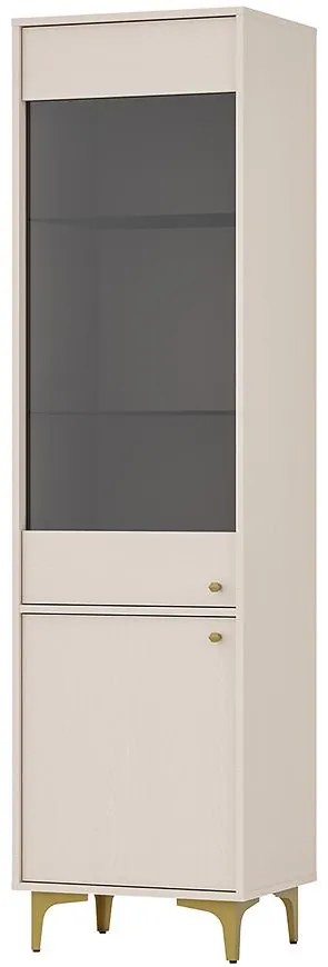 Vitrína Tokyo 1 2D pieskovo béžová 101