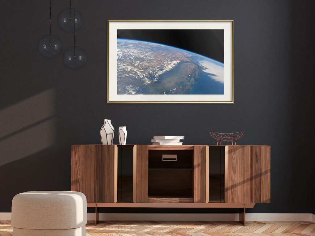 Artgeist Plagát - Earth Power [Poster] Veľkosť: 30x20, Verzia: Zlatý rám