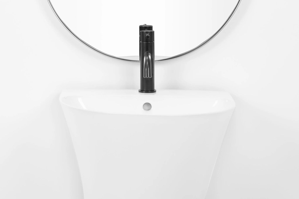 Rea Rita Slim, voľne stojace umývadlo 480x420x835mm, biela lesklá, REA-U9901