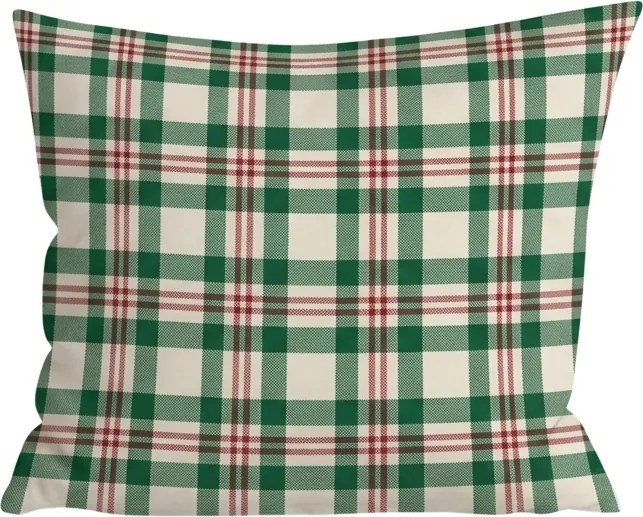 Bavlnená obliečka na vankúš WINTER PLAID 45x45 cm, farebná