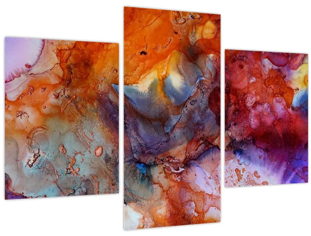 Obraz - Abstraktné atramentové umenie (90x60 cm)