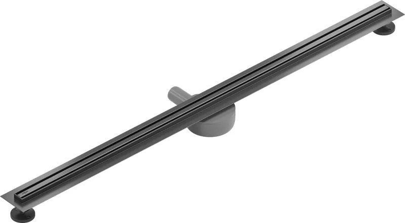 Mexen Flat 360° Slim sprchový žľab 130 cm, brúsený grafit, 1E41130