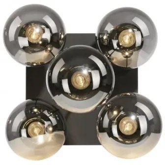 JUST LIGHT. 14602-18 - Luster na tyči WIDOW 5xE14/25W/230V čierna