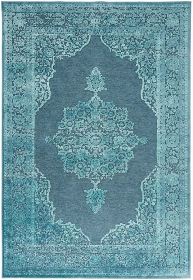 Modrý koberec Mint Rugs Shine Hurro, 80 × 125 cm