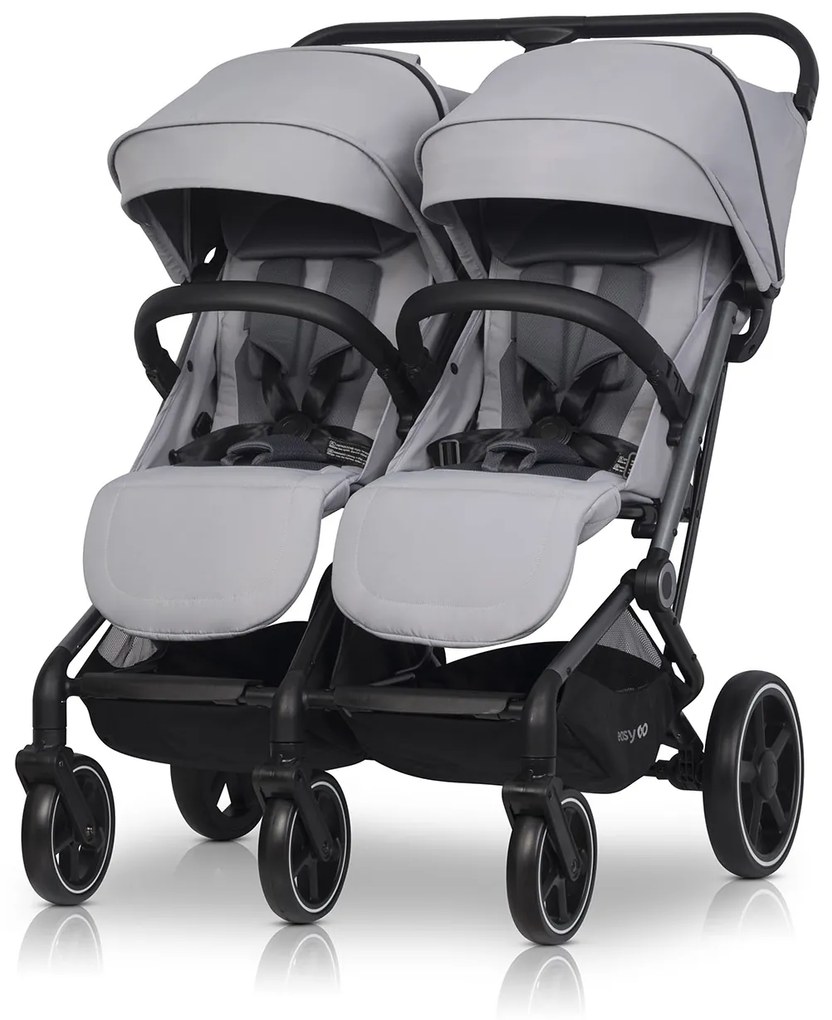 Súrodenecký kočík EasyGo Echo Cloudy Gray