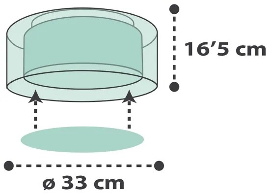 Dalber 41416H - Detské stropné svietidlo CLOUDS 2xE27/60W/230V zelená