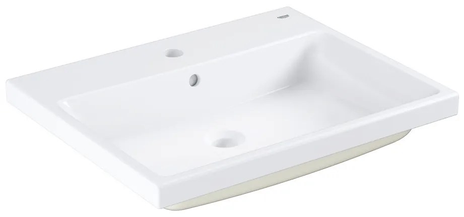 GROHE Cube Ceramic - Zápustné umývadlo 600x490 mm, PureGuard, alpská biela 3947900H