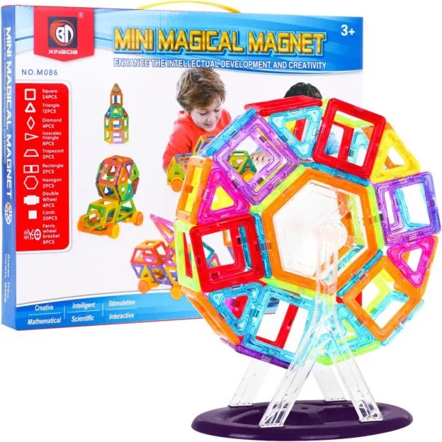 Sada magnetických blokov 86 ks
