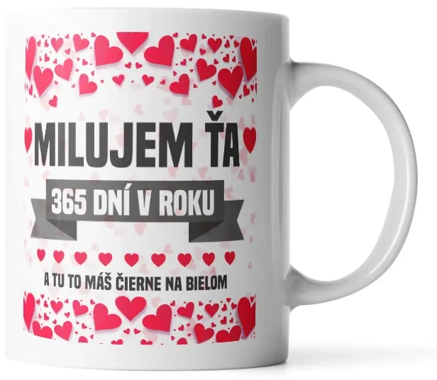 Sablio Hrnek Miluji Tě 365 dní v roce - 890 ml - XXL