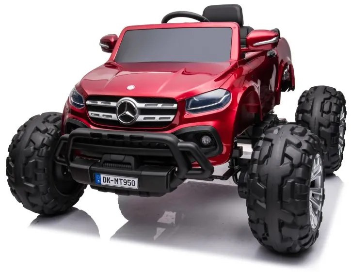 LEAN CARS ELEKTRICKÉ AUTÍČKO MERCEDES  DK-MT950 4x4  LAKOVANÉ - ČERVENÉ MOTOR 4x45W - BATÉRIA - 2x12V7Ah- 2022