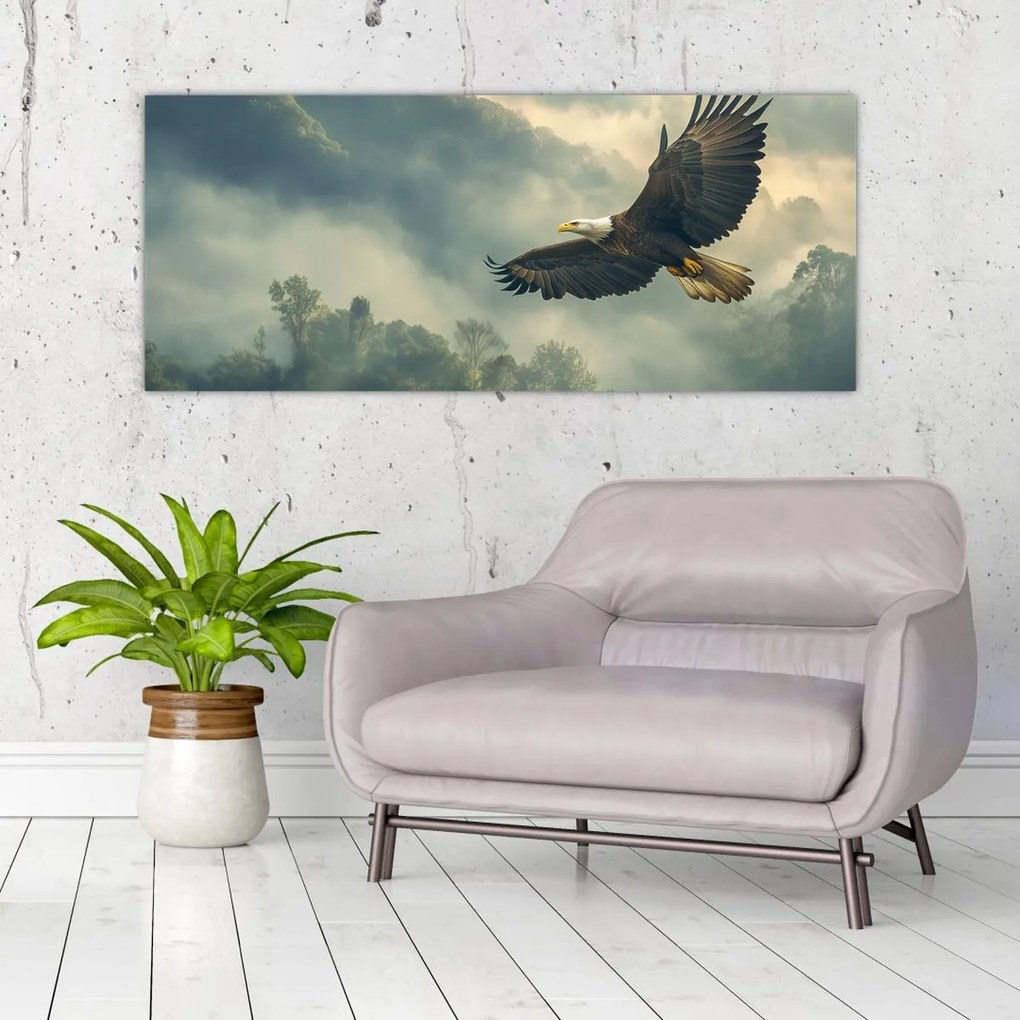 Obraz - Letiaci orol (120x50 cm)