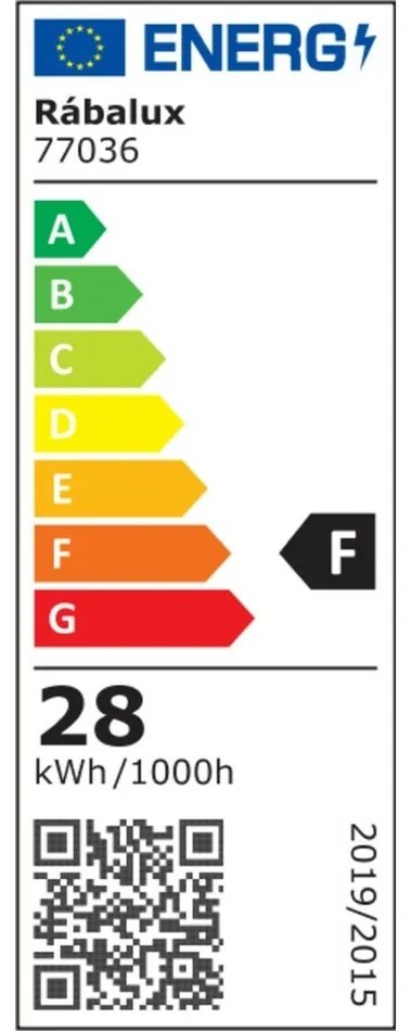 Rabalux 77036 vonkajšie stropné LED svietidlo s CCT prepínačom Indre, biela