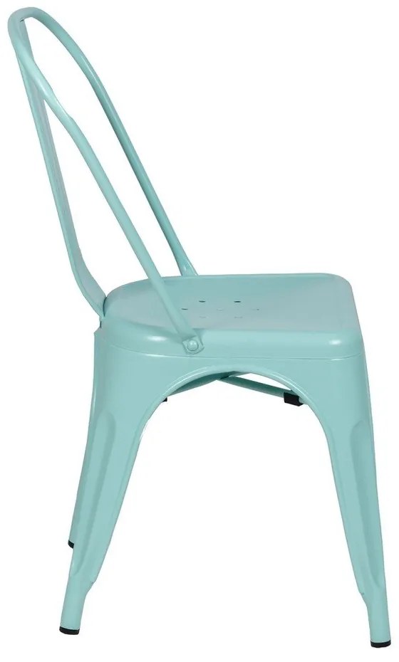 Tyrkysové kovové jedálenské stoličky v súprave 2 ks – Ixia