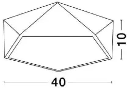 Moderné stropné svietidlo Darius 40 Brondz