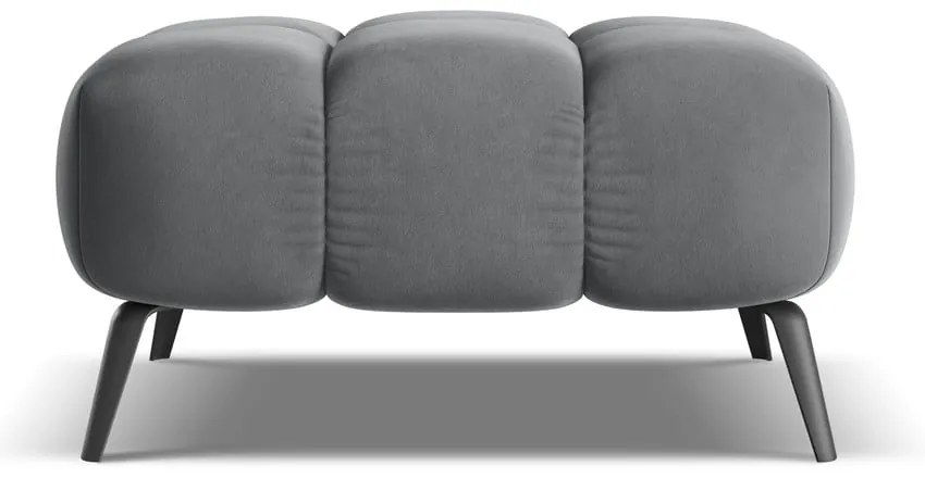 Sivá zamatová podnožka Nalu – Makamii