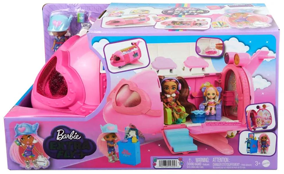 Jokomisiada Veľké lietadlo s bábikou – Barbie extra fly mini
