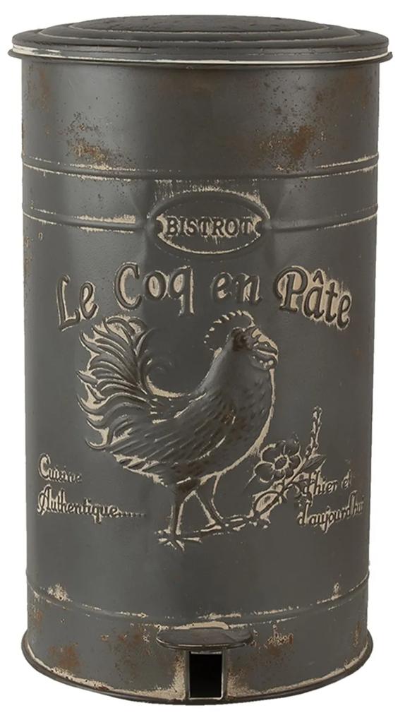 Vintage odpadkový kôš Le Coq en Pate - Ø 27*45 cm