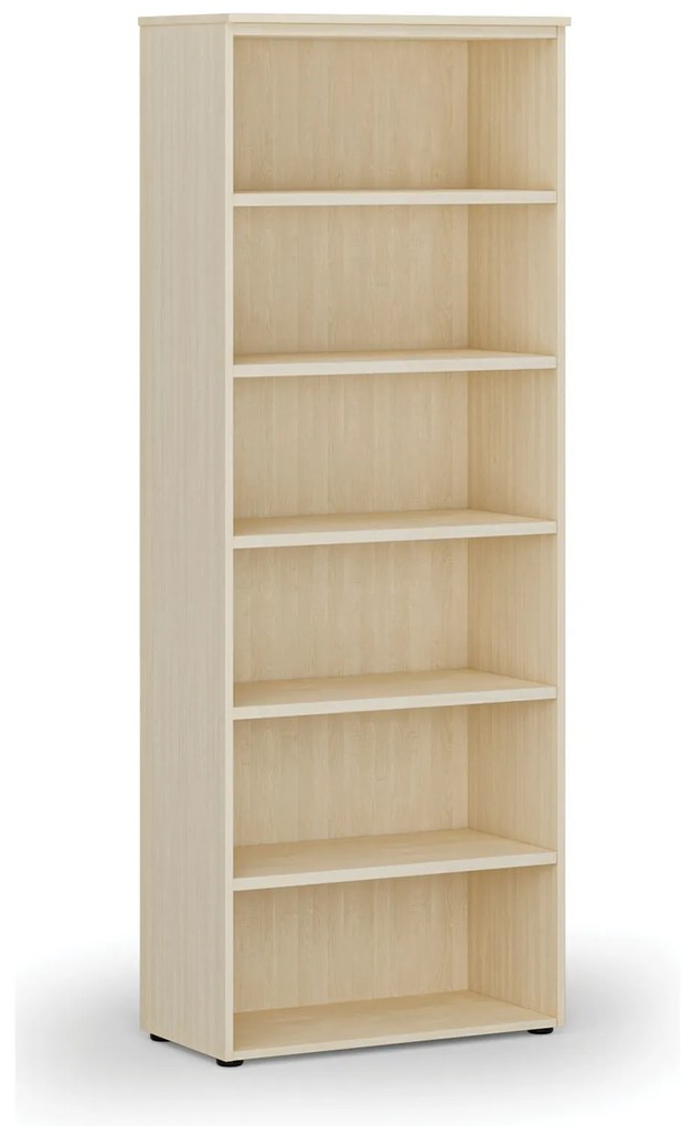 Kancelársky regál PRIMO WOOD, 800 x 420 x 2128 mm, breza