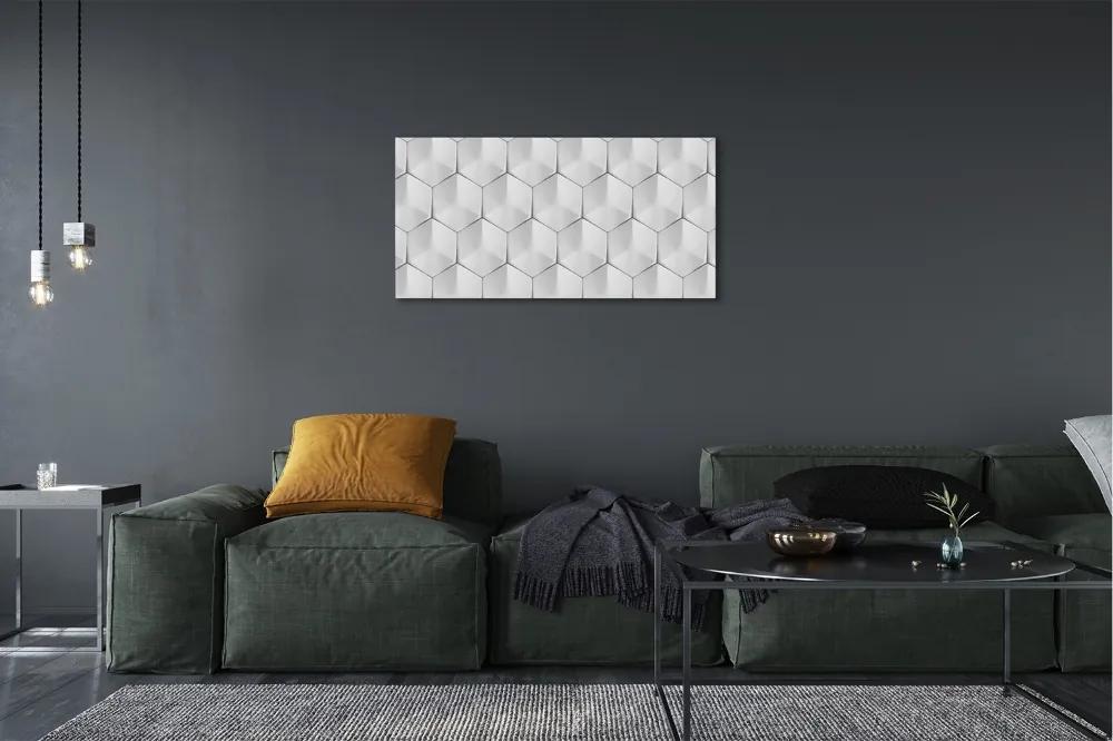 Obraz canvas 3d šesťuholníky 120x60 cm