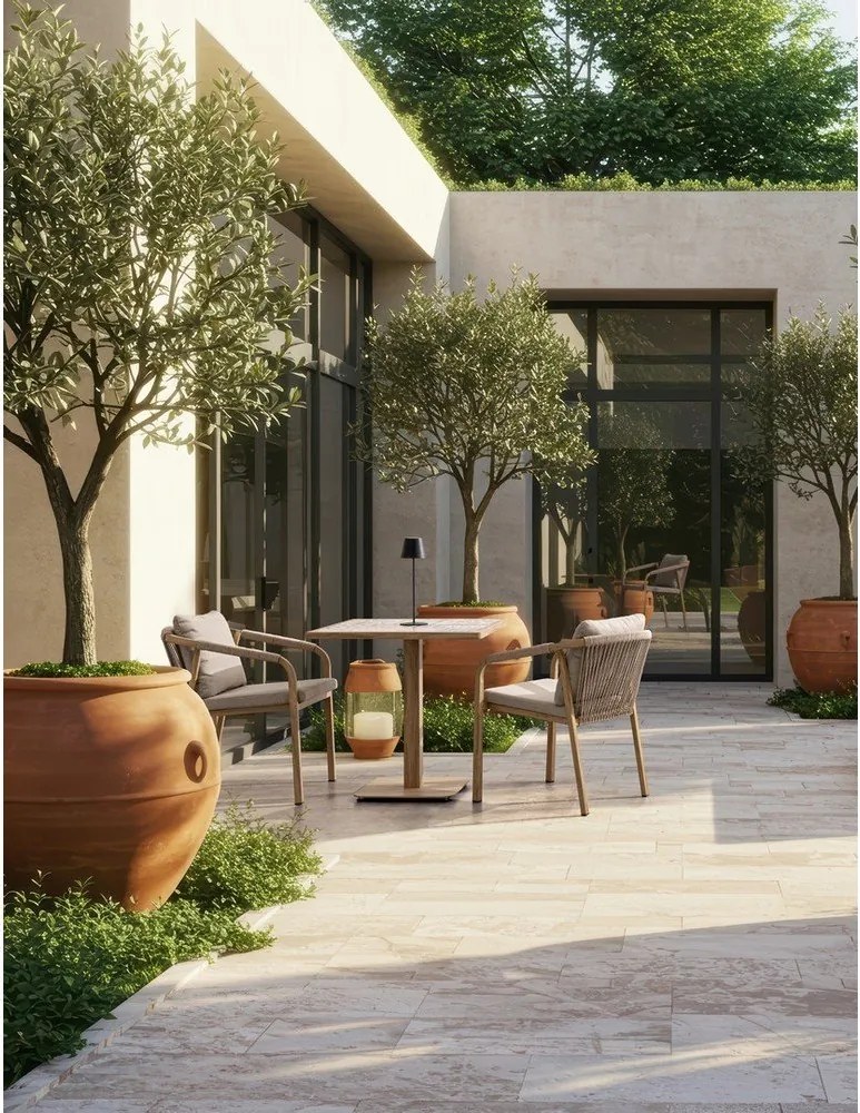 Oceľový záhradný stolík 73x73 cm Kalimera – Bizzotto