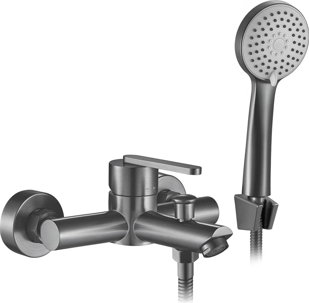 Rea Ontario, vaňová batéria s ručnou sprchovou súpravou, grafitová, REA-B5515