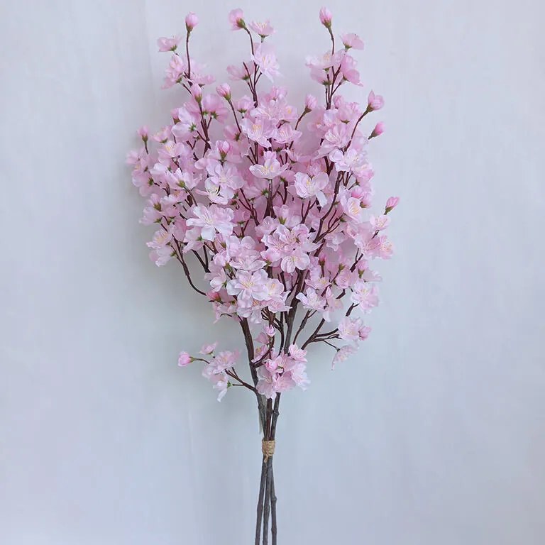 Zväzok vetvičiek ČEREŠŇA ružová 78 cm, 3 ks