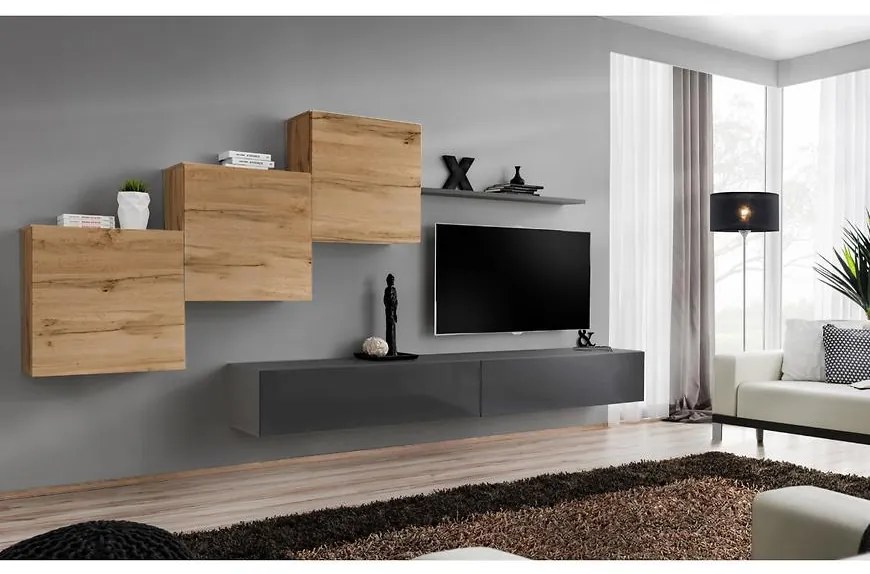 Obývacia stena Switch X Wotan/Grafit