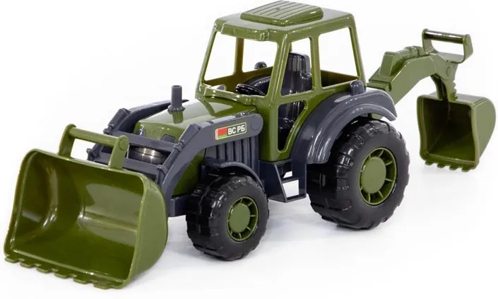 Wader - Polesie Traktor Majster nakladač vojenský 27cm