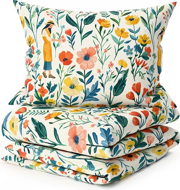 Polybavlnené obliečky FLOVINA POLY farebné Rozmer obliečky: 2 ks 70 x 90 cm | 200 x 220 cm