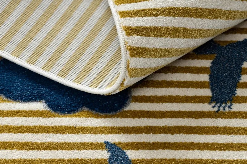 Dywany Łuszczów, Detský kusový koberec Petit Sail boat gold, 160x220, žltá, detská izba