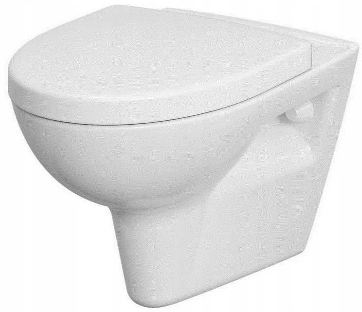 Cersanit Parva CleanOn, závesná wc misa s antibakteriálnym sedátkom z duroplastu, biela, K701-015