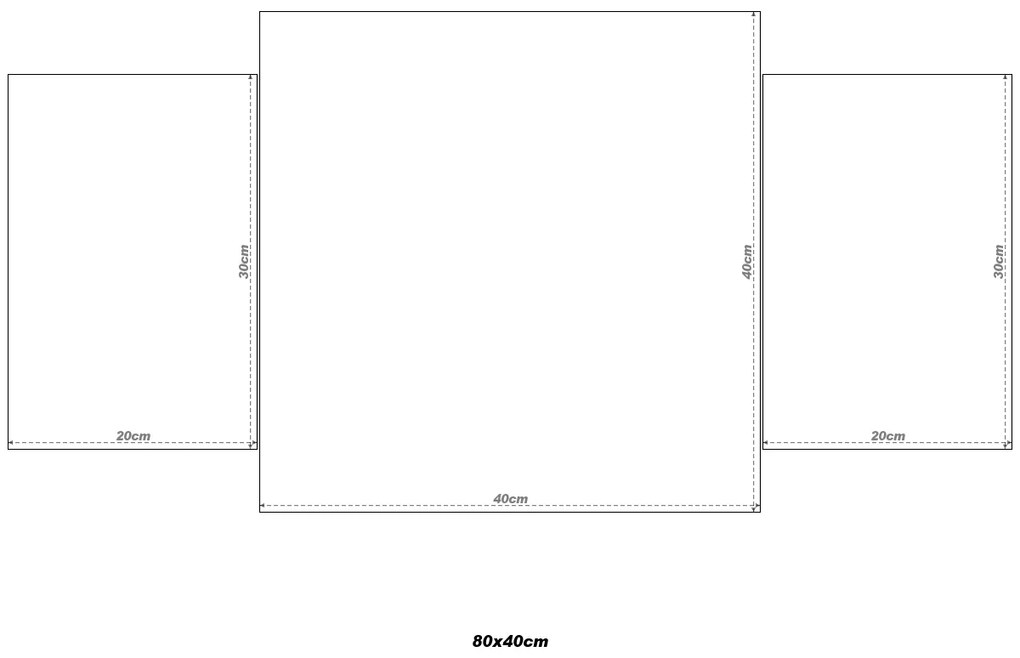 Gario Obraz s hodinami Stará cestička v Toskánsku - 3 dielny Rozmery: 90 x 70 cm