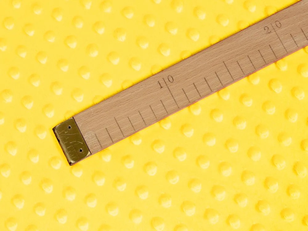 Biante Detská obliečka na vankúš Minky 3D bodky MKP-015 Sýto žltá 50 x 60 cm